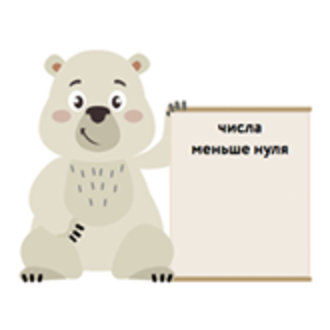 Отрицательные числа на координатной прямой
